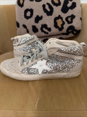 Golden goose mid star  silver sequence